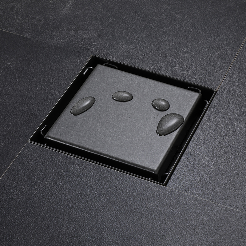 枪灰色防臭地漏卫生间浴室芯隐形下水道大排量洗衣机不锈钢地漏