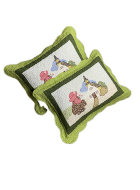 田园风布艺碎花枕套全棉一对装韩式印花学生儿童成人枕头套40.60