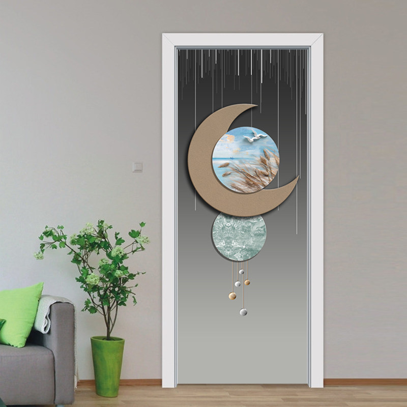 门贴自粘木门翻新门贴纸q玻璃客厅卧室厨房贴电梯墙贴画整张q126,家居饰品,门贴,淘宝优惠券,粉丝福利购,淘宝优惠卷