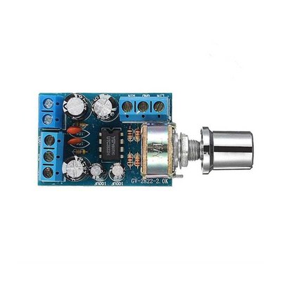 微小型TDA2822M功放板2.0立体声直流功放板便携式收音机功放模块