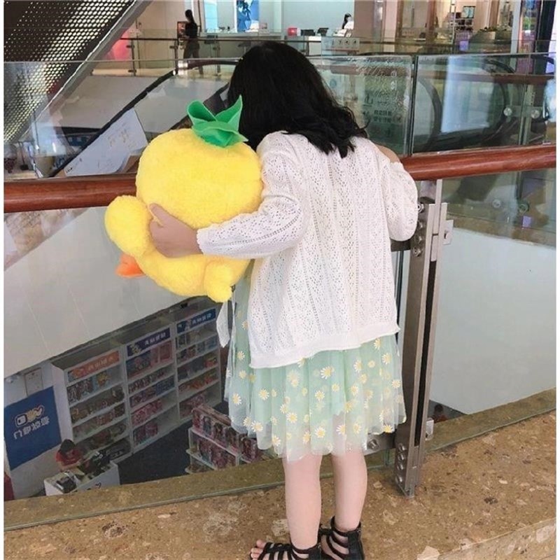 女童空调衫夏季薄款上衣宝宝针织开衫防晒服中小童纯棉长袖外套