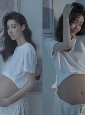 影楼孕妇装摄影新款居家风孕妈咪大肚子照艺术照孕妇照片写真服装