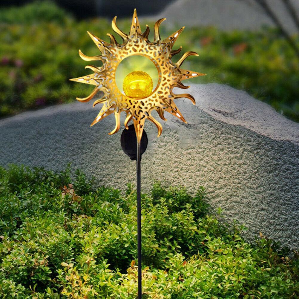 推荐Led Solar Flame Licht Metalen Led Tuin Licht Vlam Effect