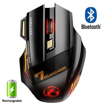 Rechargeafble Wireless Mouse Bluetooth Gamer Gaming Mouse C.