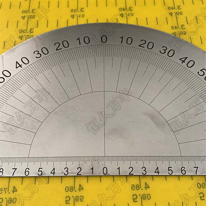 中分半圆刻度盘对称机械配套件度数圆盘280x0x2 d0u30直销恒久万