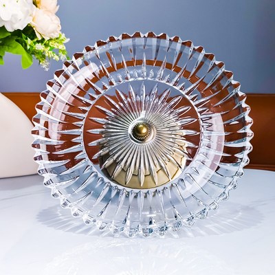 玻璃水果盘家用客厅果盘果然轻奢高档高端商用酒店专用高颜值网红