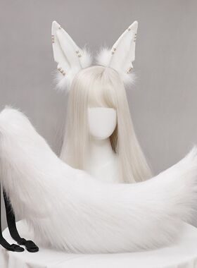一件代发手作阿努比斯古埃及神话cosplay胡狼耳JK头饰YKC兽耳发箍