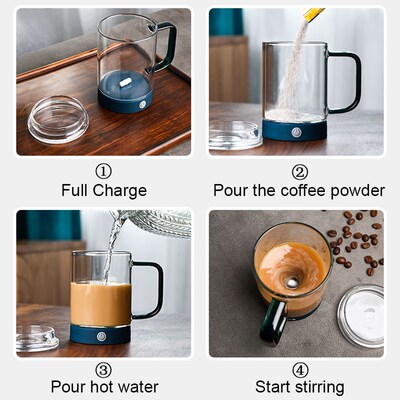 New USB Rechargeable Automatic Self Stirring Magnetic Mug Do