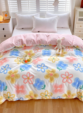 小清新被套单件全棉被罩150x200单人宿舍180xP200x230双人被单