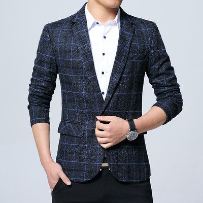 推荐New Mens Blazers Slim Fit Suits for Men Business Formal