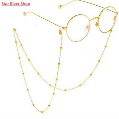 网红eampunk Iron Balls Chain Long NecklaceGlasses Fashion Ne