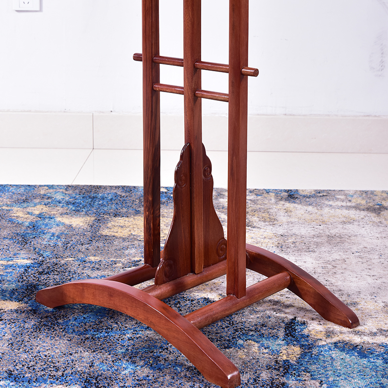 红木家具花梨木新中式衣帽架落地卧室大衣架子室内床头Z实木挂衣