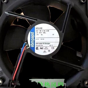 德国原装ebm12032 4314NH DC24V 120*120*32mm变频器工控散热风扇