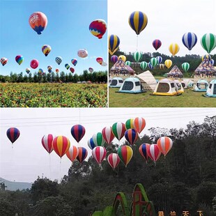 大型充气热气球空飘气模网红升空落地卡通气模定制景区装饰美陈