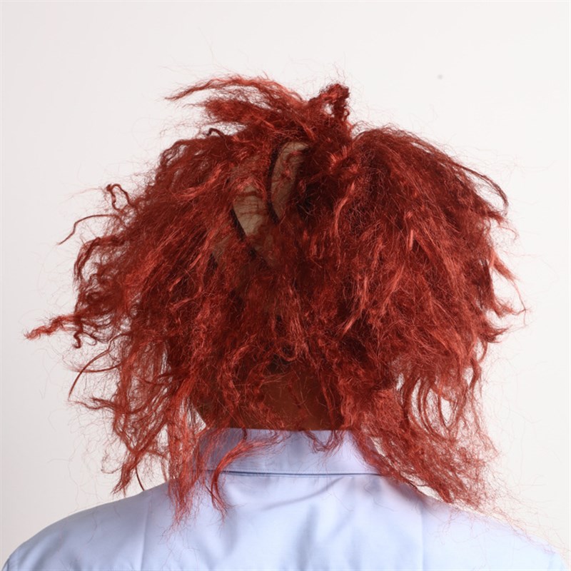 鬼娃回魂电影道具恰吉娃娃乳胶面具万圣节派对超V级恐怖僵尸面具