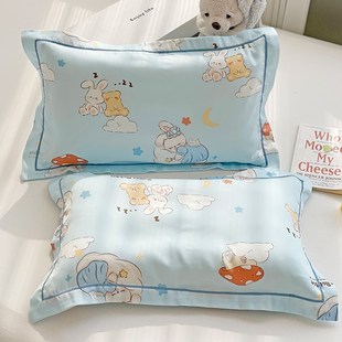 儿童A类60支天丝枕套30x50卡通冰丝乳胶枕头套40×60成人48x74cm