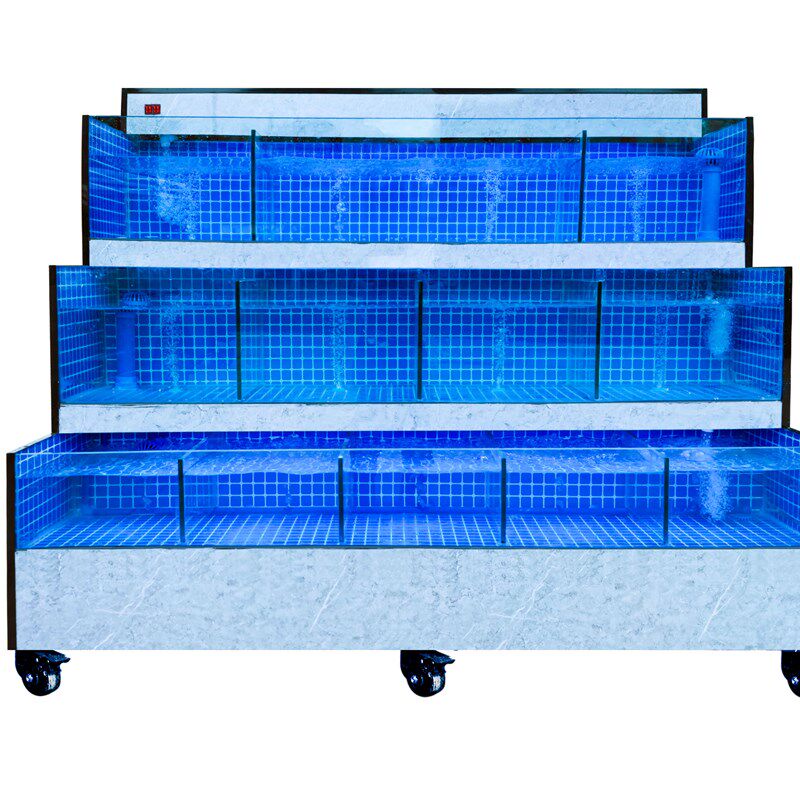 商用海鲜池超市饭店鱼池水产海鲜缸贝类池商用制冷一x体机海鲜鱼