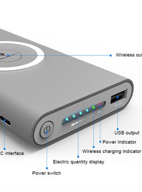 Wireless Charger Power Bank 30000mAh  iphone samsung Fast Ch