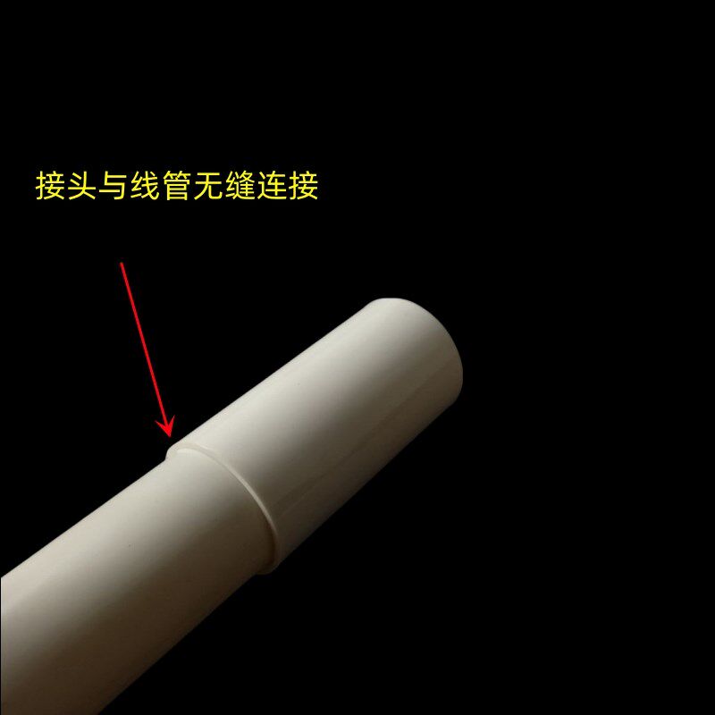 新品PVC穿线管直接直通电线管接头16 20 25 32红蓝国标加长厚电工