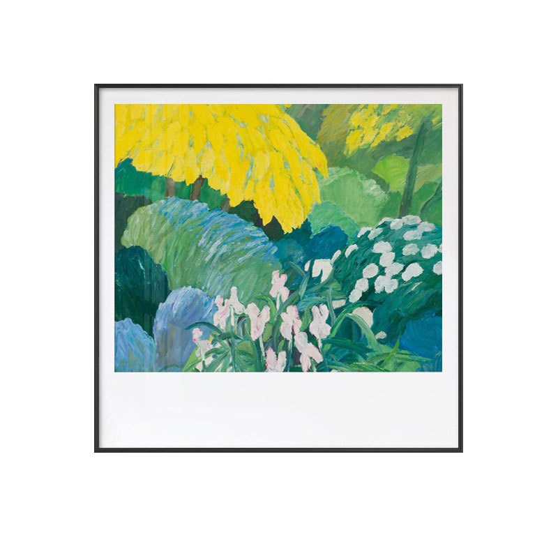 北欧绿植方形装饰画森林风景法式床头客厅壁画玄关健身房墙壁挂画图片