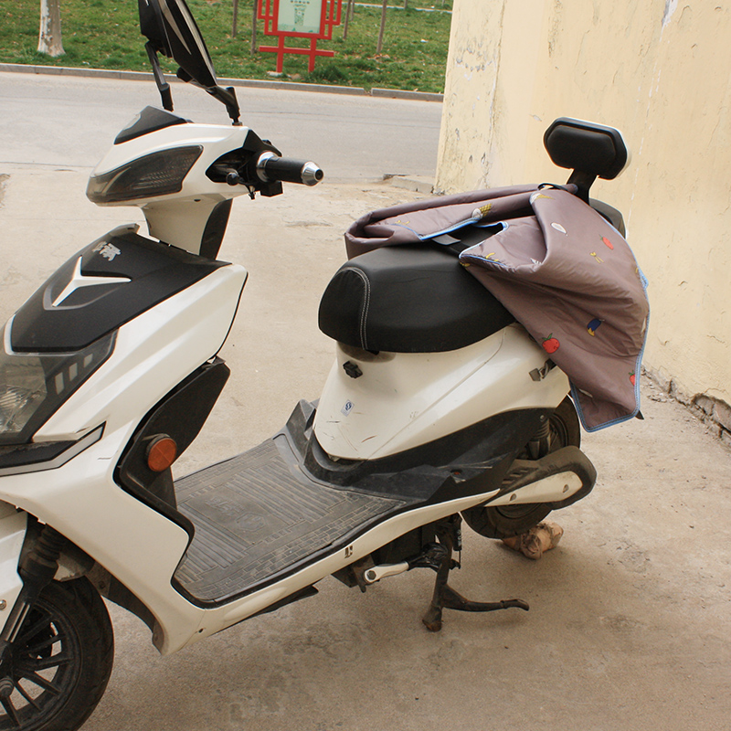 夏季电动车后座挡风被防雨薄款防晒遮阳罩通用防水摩托车护腿防风