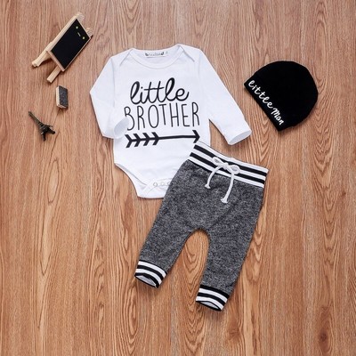 推荐0-18 M Newborn Infant Baby Boy Clothes Cotton Sets Rompe