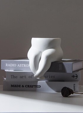 ins风可爱小胖腿花瓶人体小众艺术陶瓷花瓶插花客厅桌面装饰摆件