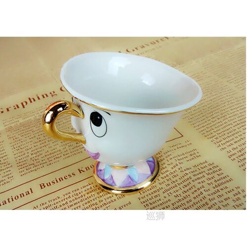 Cartoon Beauty And The Beast Teapot Mug Mrs Potts Chip Cogsw