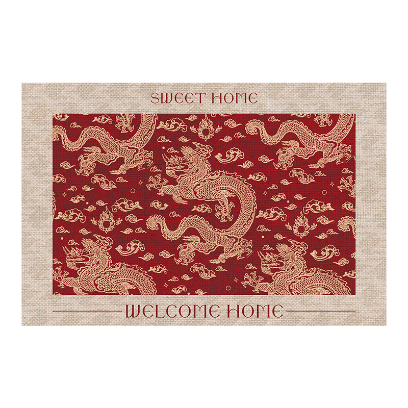 入户门地垫红色喜庆龙年门垫门口玄关地毯耐脏可裁剪定制脚垫进门,居家布艺,入户地垫,淘宝优惠券,粉丝福利购,淘宝优惠卷