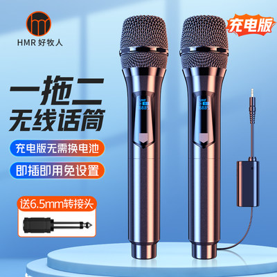 推荐Wireless Bluetooth Karaoke Microphone Mini Portable Spea