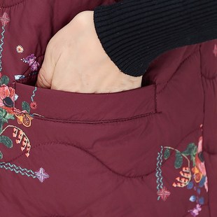 奶奶装冬装羽绒棉马夹老年人背心女外穿加厚老人马甲妈妈冬季棉衣