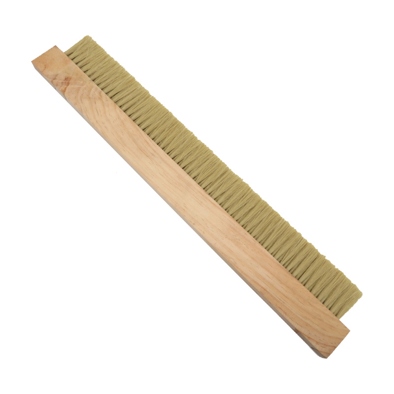60cm3排黄软丝塑料丝排刷毛高5.3木板刷条刷面粉刷子软毛加密刷子
