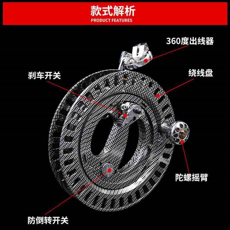 风筝线轮手握轮盘防倒转大人专用收线器配件手轮专业万向老式儿童图片
