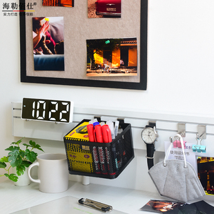 办公室工位挂钩办公桌隔板神器桌槽板屏风卡槽插缝衣架文件收纳挡