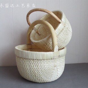 热卖柳编收纳筐 篮子八斗 提篮蔬菜馒头筐Q民间工艺 笸罗筐子