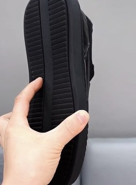 80195秋季新款真皮商务休闲一脚蹬舒适圆头时尚百搭软底皮鞋男