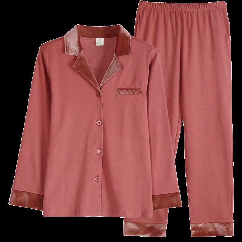 睡衣女春秋长袖套装2023年新款秋季全棉薄款加大码妈妈家居服,女士内衣/男士内衣/家居服,睡衣/家居服套装,淘宝优惠券,粉丝福利购,淘宝优惠卷