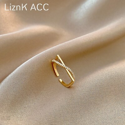 Wave ring female fashion personality light luxury niche deli