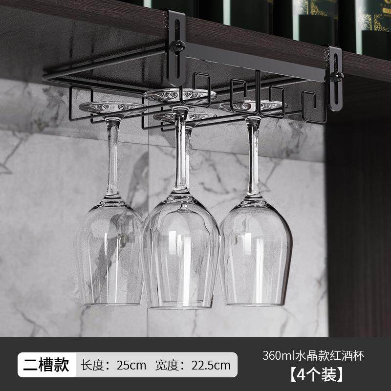 轻打孔架架子酒杯悬挂家用.奢y酒柜红酒挂架高脚杯倒挂架酒免
