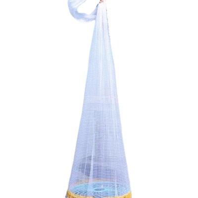 撒网手抛网大飞盘式捕鱼网圆盘易抛网甩网渔网旋网加粗鱼线钢拉丝