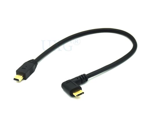 Micro Mini USB Cable 5Pin Male to Male USB 3.1 Type C Elbow