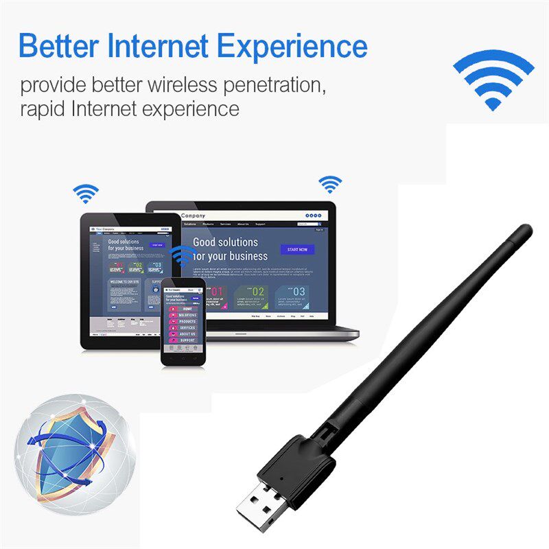 SB WiFi Wireless Antenna MT-7601 LAN Adapter Network Card La