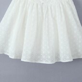 夏季 新款 腰身带龙骨支撑镂空刺绣三层面料蓬松吊带连衣裙公主裙