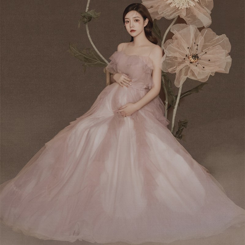 新款影楼孕妇写真拍照服装小清新少女感孕妈N私房摄影艺术照主题