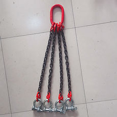 Подъемные цепи 锰钢起重吊链模具铁钩子铁链子吊索具卸扣吊索吊装链卡扣起重吊具