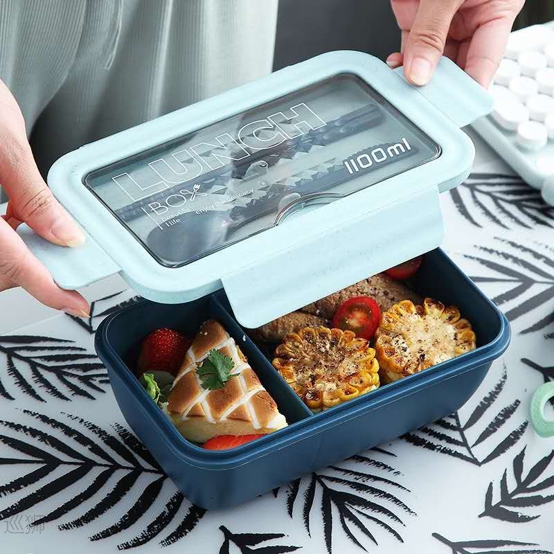 Leak-Proof lunch box for kids Wheat Straw Material food cont