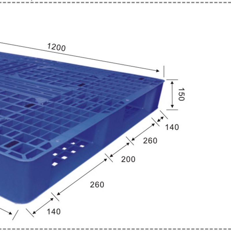 源头工厂供应g1210加厚田字格塑料托盘注塑卡板防潮垫板