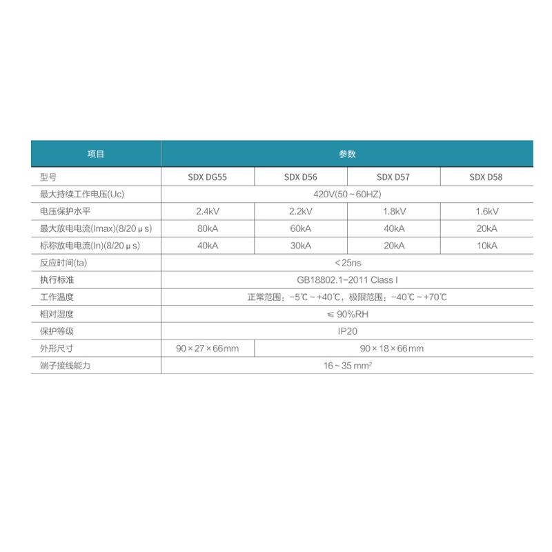 江苏电气55电涌保护器浪涌保护器防雷U过流智能保护器