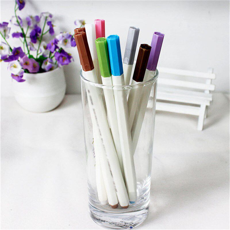 10pcs Metallic Color Set Mark Pen Waterproof Permanent Oil B
