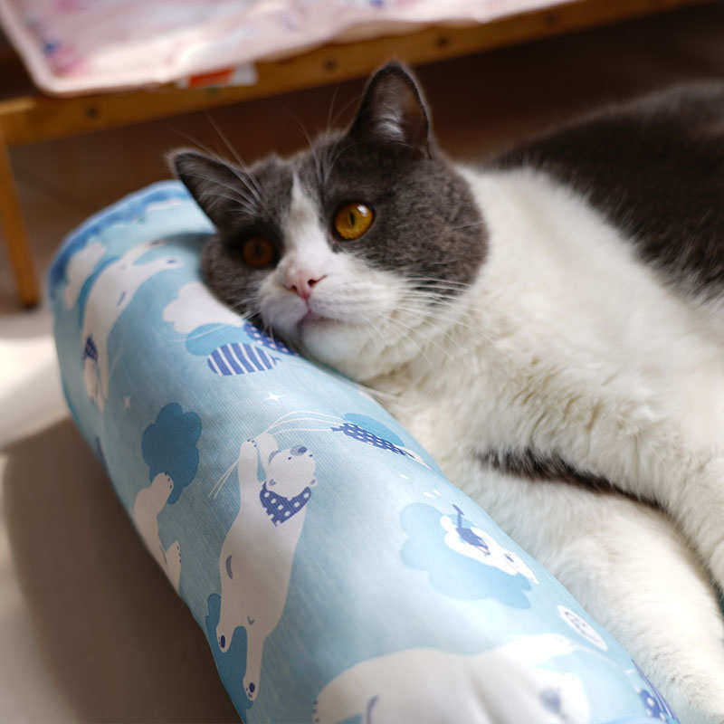 凉感猫垫子猫咪睡觉用不粘毛铺地上夏天柔软宠物冰垫狗狗睡
